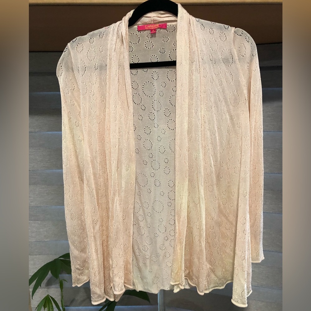Catherine light pink light cardigan sweater 
- size s